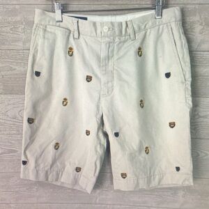 Polo by Ralph Lauren Cream Embroidered Shorts